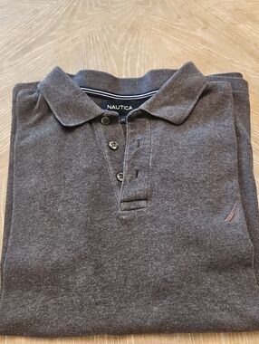 Nautica Men's Dark Charcoal Polo Shirt